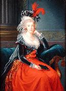 elisabeth vigee-lebrun Portrait of Maria Carolina of Austria  Queen consort of Naples USA oil painting artist